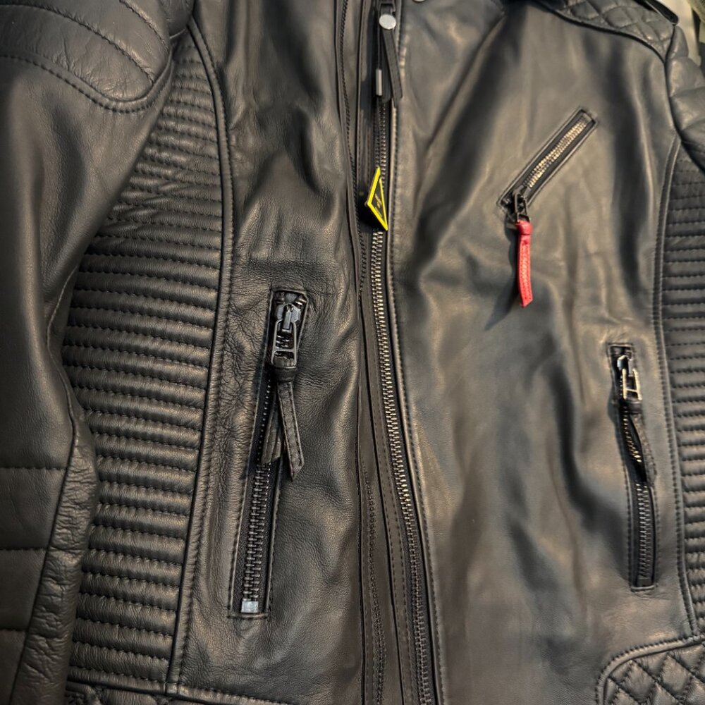 Boda Skins Men's Leather Jacket (New Without Tags) - Picture 2 of 11